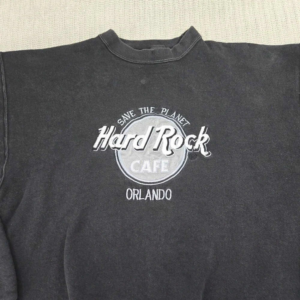 Vintage Hard Rock Cafe Sweatshirt Mens Large Gray Orlando Florida USA Made